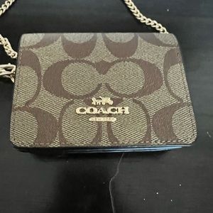 💯 Coach Mini Wallet with Golf Chain